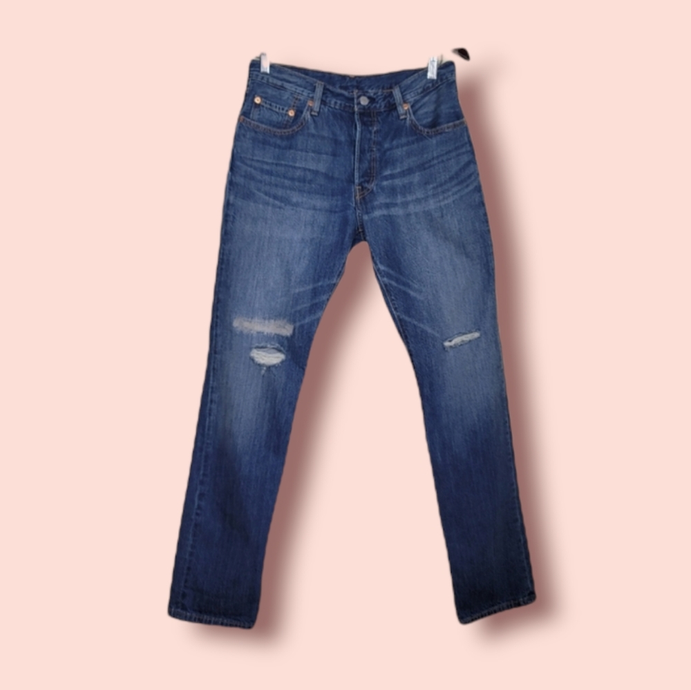 Levi Vintage 501 Jeans High Rise distressed jeans